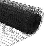 Welded Wire Fence 10 x 1.6 m PVC-Coated Steel Grey Mesh 3336837