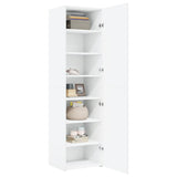 Highboard White 50x42.5x185 cm Engineered Wood 3281413