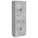 Cabinet Set 2 pcs Concrete Grey Engineered Wood 3416829