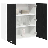 Hanging Cabinet Black Oak 80 x 31 x 80 cm Engineered Wood 884283