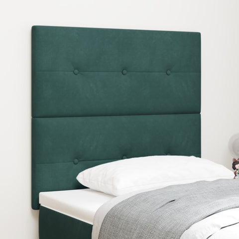 ZNTS LED Headboard Dark Green 90 cm Velvet 3338407
