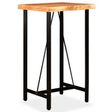 ZNTS Bar Table Solid Acacia Wood 60x60x107 cm 245435