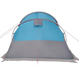 Camping Tent Tunnel 4-Person Blue Waterproof 94632