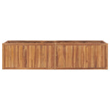 Garden Raised Bed 200x50x50 cm Solid Teak Wood 48975