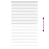 ZNTS Zebra Blind White 135x230 cm Fabric Width 130.9 cm Polyester 4014814