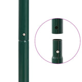 Lawn Roller Pull with Aerator Clamps Green 127.5 x 44 cm Steel 42032344