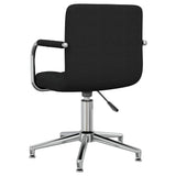 Swivel Office Chair Black Fabric 334735