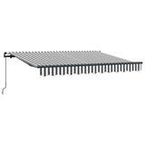 Retractable Awning Anthracite 300 x 200 cm Fabric 3329538