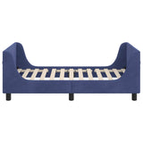 Children's Bed Frame with Headboard Police Blue 80 x 160 cm 42010863