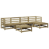 6 Piece Garden Sofa Set Impregnated Wood Pine 3299400