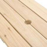 Picnic Table for 4 Kids with Umbrella Solid Wood Fir 3281618