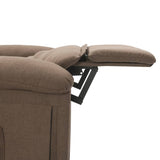 Massage Chair Taupe Fabric 342359