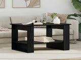 Coffee Table Black Oak 72 x 50 x 50 cm Engineered Wood 8000189