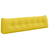 Back Pillow Light Yellow 180 x 24 x 50 cm Fabric 42014566