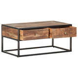Coffee Table 90x50x40 cm Rough Acacia Wood 320912