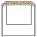 Garden Dining Table Grey 160 x 80 x 75 cm 4010603