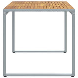 Garden Dining Table Grey 160 x 80 x 75 cm 4010603