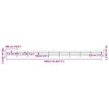 Garden Fence with Spear Top Steel 1603.5x100 cm Black 277720