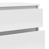 Drawer Cabinet White 60x36x103 cm Engineered Wood 823016