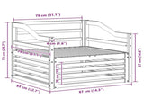 Outdoor Sofa White 3439151