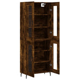 Highboard Smoked Oak 69,5x34x180 cm Engineered Wood 3198294