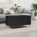 Coffee Table Black 90x44.5x45 cm Engineered Wood 830965