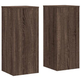 Plant Stands 2 pcs Brown Oak 30x30x70 cm Engineered wood 852930