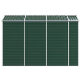 Garden Shed Green Galvanised steel Large Garden Shed 3188233