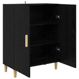 Sideboard Black Oak 70 x 34 x 90 cm Engineered Wood 880627