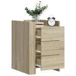 ZNTS Bedside Cabinet Sonoma Oak 45x50x65 cm Engineered Wood 848306