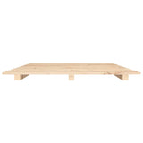 Bed Frame without Mattress 120x200 cm Solid Wood Pine 824563