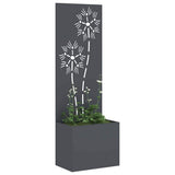 Garden Privacy Screen Floral Anthracite 50 x 32 x 150 cm 876436