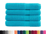 Premium Shower Towels SOLUND 4 pcs Turquoise 70x140 cm 600 gsm 137453