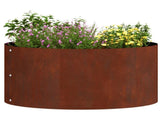 Planter Ring 5 pcs Brown 40 x 40 x 20 cm Weathering Steel 873619