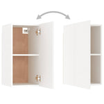 7 Piece TV Cabinet Set White Engineered Wood 3078672