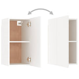7 Piece TV Cabinet Set White Engineered Wood 3078672