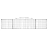 Arched Gabion Baskets 15 pcs 400x50x80/100 cm Galvanised Iron 3146992