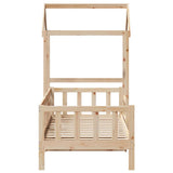 Day Bed with Roof without Mattress 80x200 cm Solid Wood 3282212