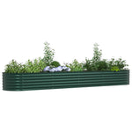 Garden Raised Bed Green 400 x 80 x 44 cm Steel 42008127