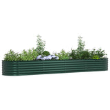 Garden Raised Bed Green 400 x 80 x 44 cm Steel 42008127