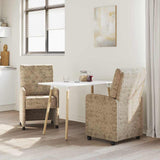 Dining Chairs with Wheels 2 pcs Light grey 58 x 67 x 97 cm 42017862