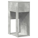 Computer Tower Stand with Drawer Concrete Grey 30x44x74 cm 858734
