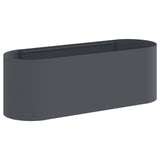 Raised Garden Bed Anthracite 120 x 40x 40 cm 8011686