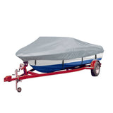 Boat Covers 2 pcs Grey Length 519-580 cm Width 294 cm 279108