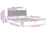 Bed Frame with Storage and Headboard White 160 x 200 cm 3414007