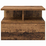 Floating Nightstand with Drawer 2 pcs Old Wood 40 x 31 x 28 cm 871753