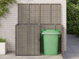 Box Garbage Bin Box 2 pcs Grey 130 x 80 x 115 cm Polyethylene 42008243