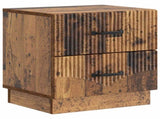 Bedside Cabinet with Drawer 2 pcs Old Wood 43 x 34.5 x 44.5 cm 895232