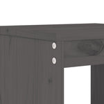 3 Piece Garden Bar Set Grey Solid Wood Pine 3157735