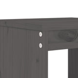 3 Piece Garden Bar Set Grey Solid Wood Pine 3157735